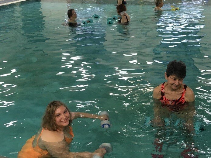 Image of people swimming